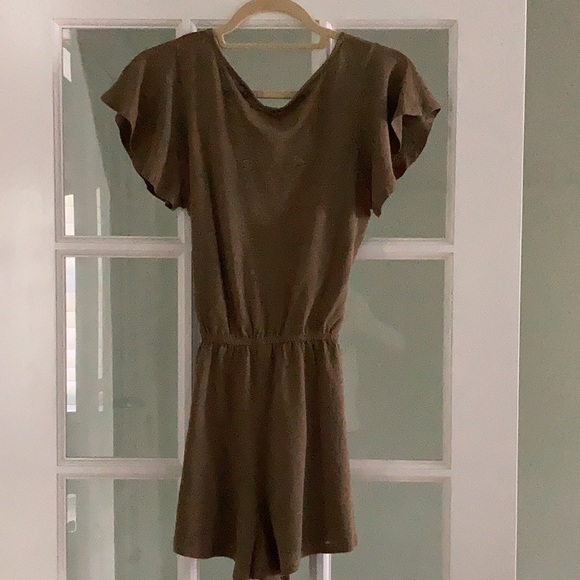 Lowest Posh Price for NWT Free People Ballerina Olive Romper Size XS - Picture 4 of 9